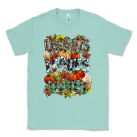 Seafoam Leaves lattes Fall pumpkin Classic Tee - NancyCooperArtShop
