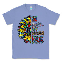 Colony Blue autism sunflower Classic Tee - CowhideDigitalArt