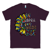 Plum autism sunflower Classic Tee - CowhideDigitalArt