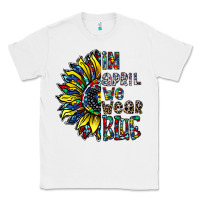 White autism sunflower Classic Tee - CowhideDigitalArt