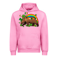 Fuchsia Pink st patricks bear ado Urban Hoodie - AdoDesignShop