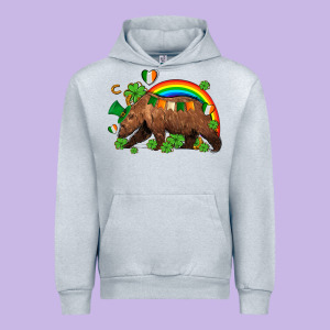 St Patricks Bear Ado Urban Hoodie Designed By Adodesignshop