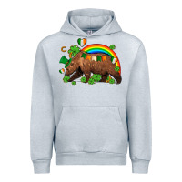 Heather Grey st patricks bear ado Urban Hoodie - AdoDesignShop