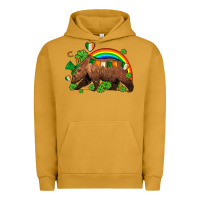 Pigment Peanut Butter st patricks bear ado Urban Hoodie - AdoDesignShop