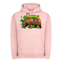 Pigment Salmon st patricks bear ado Urban Hoodie - AdoDesignShop