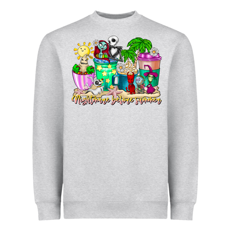 Nightmare Before Summer Coffee Cups Heavyweight Sweatshirt by CowhideDigitalArt | Teevron