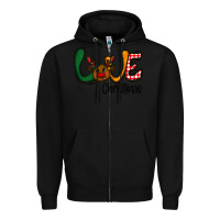 Black love Christmas Zipper Hoodie - CowhideDigitalArt