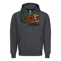 Smoke love Christmas Zipper Hoodie - CowhideDigitalArt