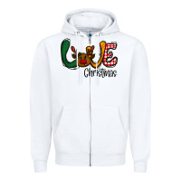 White love Christmas Zipper Hoodie - CowhideDigitalArt