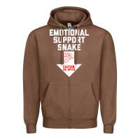 Chestnut Mens Crude Humor Inappropriate Emotional Support Snake Halloween Zipper Hoodie - trangStudio