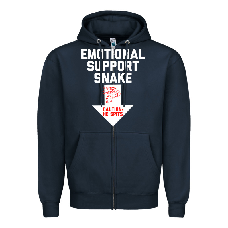 Mens Crude Humor Inappropriate Emotional Support Snake Halloween Zipper Hoodie by trangStudio | Teevron