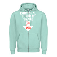 Seafoam Mens Crude Humor Inappropriate Emotional Support Snake Halloween Zipper Hoodie - trangStudio
