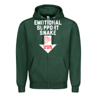 Sports Green Mens Crude Humor Inappropriate Emotional Support Snake Halloween Zipper Hoodie - trangStudio