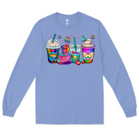 Colony Blue pride lgbtq coffee cups Long Sleeve Tee - OliviaCreatesArt