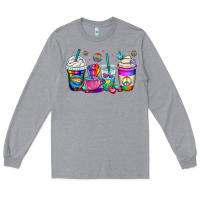 Heather Grey pride lgbtq coffee cups Long Sleeve Tee - OliviaCreatesArt