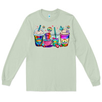 Matcha pride lgbtq coffee cups Long Sleeve Tee - OliviaCreatesArt