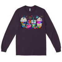 Plum pride lgbtq coffee cups Long Sleeve Tee - OliviaCreatesArt