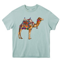 Arona camel with colorful saddle Heavy Core Tee - BarkalooDesign