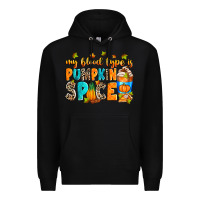 Black My blood type is pumpkin spice Premium Hoodie - RanaPortraitStore