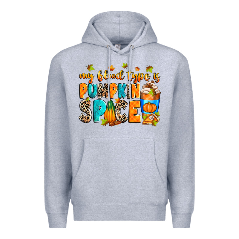 My Blood Type Is Pumpkin Spice Premium Hoodie by RanaPortraitStore | Teevron