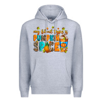 Heather Grey My blood type is pumpkin spice Premium Hoodie - RanaPortraitStore
