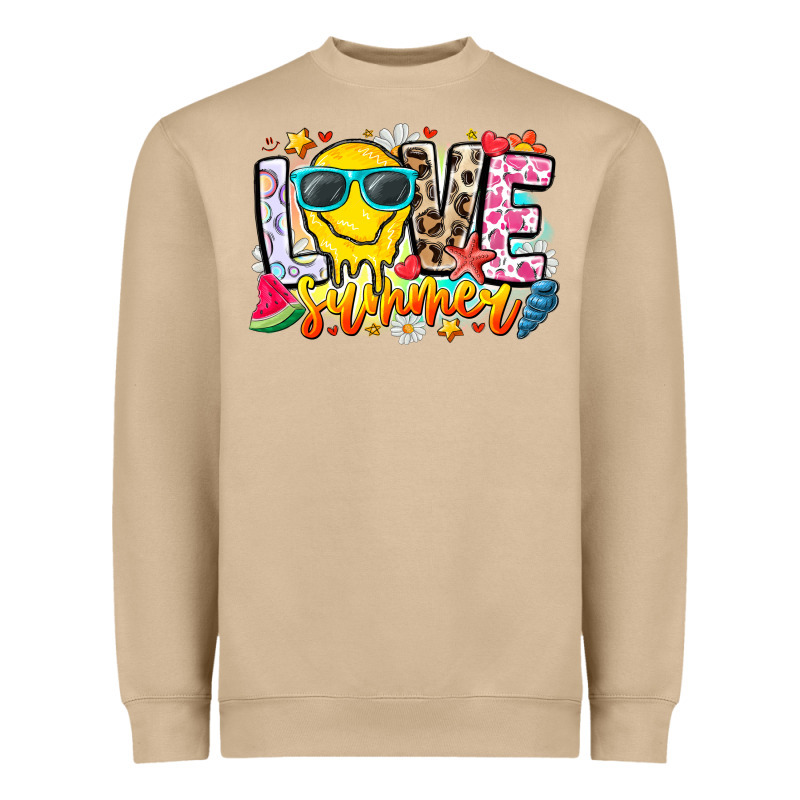 Love Summer Heavyweight Sweatshirt by CowhideDigitalArt | Teevron