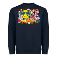 Navy Love Summer Heavyweight Sweatshirt - CowhideDigitalArt
