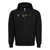 Black spooky halloween jdm s14 silvia 240sx black cat illustrated t shirt Zipper Hoodie - trangStudio
