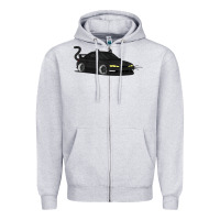 Heather Grey spooky halloween jdm s14 silvia 240sx black cat illustrated t shirt Zipper Hoodie - trangStudio