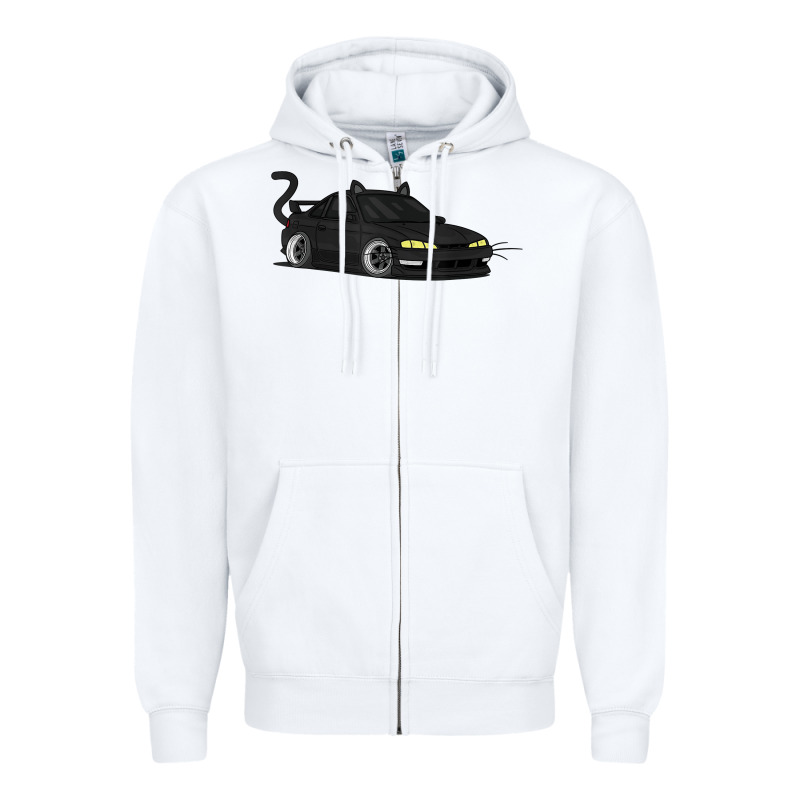 Spooky Halloween Jdm S14 Silvia 240sx Black Cat Illustrated T Shirt Zipper Hoodie by trangStudio | Teevron