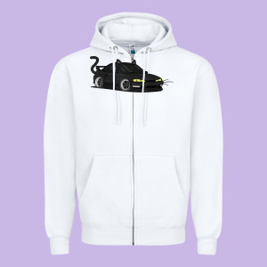 Spooky Halloween Jdm S14 Silvia 240sx Black Cat Illustrated T Shirt Zipper Hoodie Designed By Trangstudio