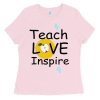 Bubblegum Pink Teach Love Inspire Ladies Tee - Bettercallsaul