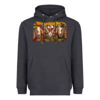 Smoke Christmas goats Heavyweight Hoodie - BarkalooDesign