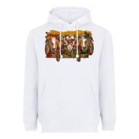 White Christmas goats Heavyweight Hoodie - BarkalooDesign
