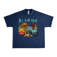 Navy its fall yall Urban Heavy Tee - CowGirlArtShop