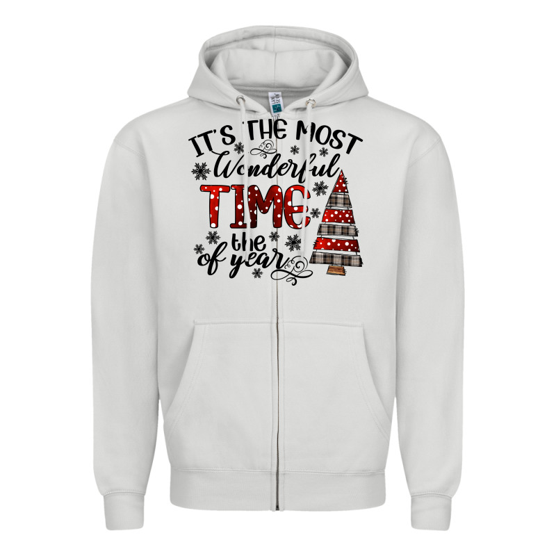 It The Most Wonderful Time The Of Year Zipper Hoodie by CowhideDigitalArt | Teevron