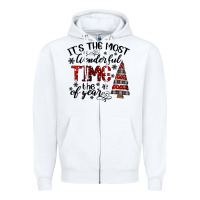White IT THE MOST WONDERFUL TIME the of year Zipper Hoodie - CowhideDigitalArt