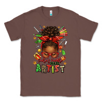 Chestnut santa's favorite nail artist afro messy bun Classic Tee - texasbilliewilder