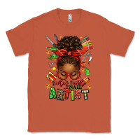 Copper santa's favorite nail artist afro messy bun Classic Tee - texasbilliewilder