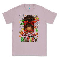 Lilac santa's favorite nail artist afro messy bun Classic Tee - texasbilliewilder