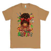 Toasted Coconut santa's favorite nail artist afro messy bun Classic Tee - texasbilliewilder