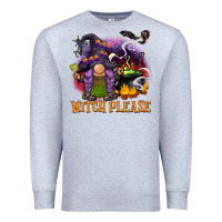 Heather Grey witch please Premium Sweatshirt - BarkalooDesign
