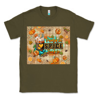 Army Green Pumpkin spice junkie Classic Tee - RanaPortraitStore