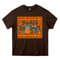 Chocolate Brown thankful tumbler Heavy Core Tee - JahusDesignShop