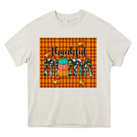 Cream thankful tumbler Heavy Core Tee - JahusDesignShop