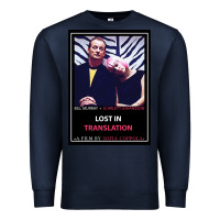 Navy Lost in Translation Poster GIFT Premium Sweatshirt - trangStudio