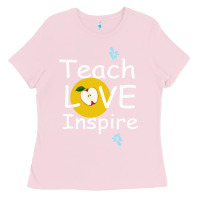 Bubblegum Pink teach love inspire Ladies Tee - Bettercallsaul