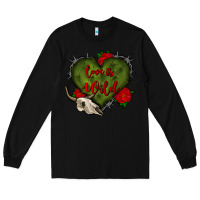 Black love is wild with bullskull olivia Long Sleeve Tee - OliviaCreatesArt