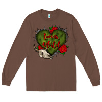 Chestnut love is wild with bullskull olivia Long Sleeve Tee - OliviaCreatesArt