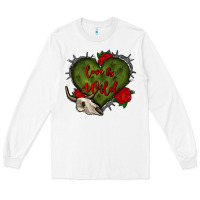 White love is wild with bullskull olivia Long Sleeve Tee - OliviaCreatesArt